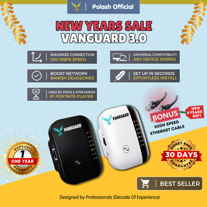 Polash™  Vanguard Wifi Booster 3.0