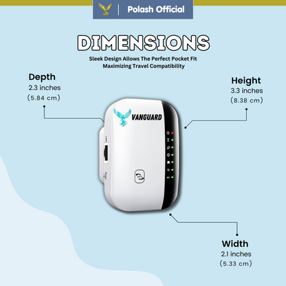 Polash™  Vanguard Wifi Booster 3.0