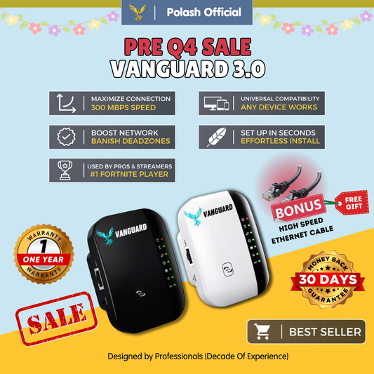 Polash™  Vanguard Wifi Booster 3.0