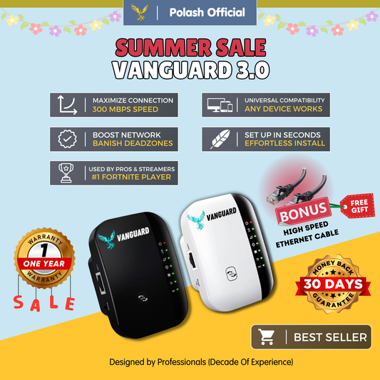Polash™  Vanguard Wifi Booster 3.0
