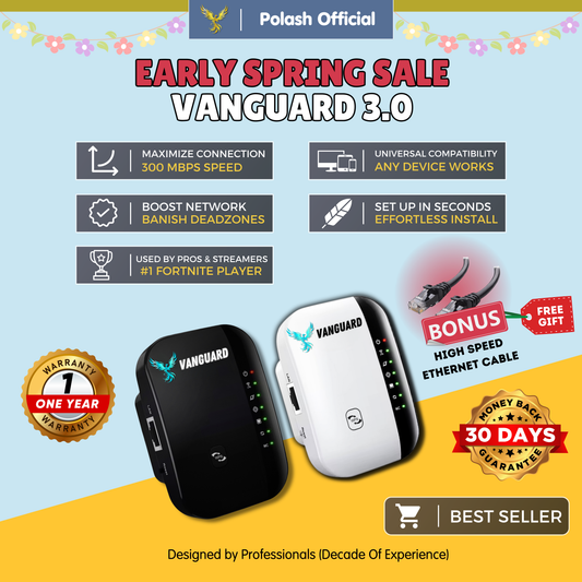 Polash™  Vanguard Wifi Booster 3.0